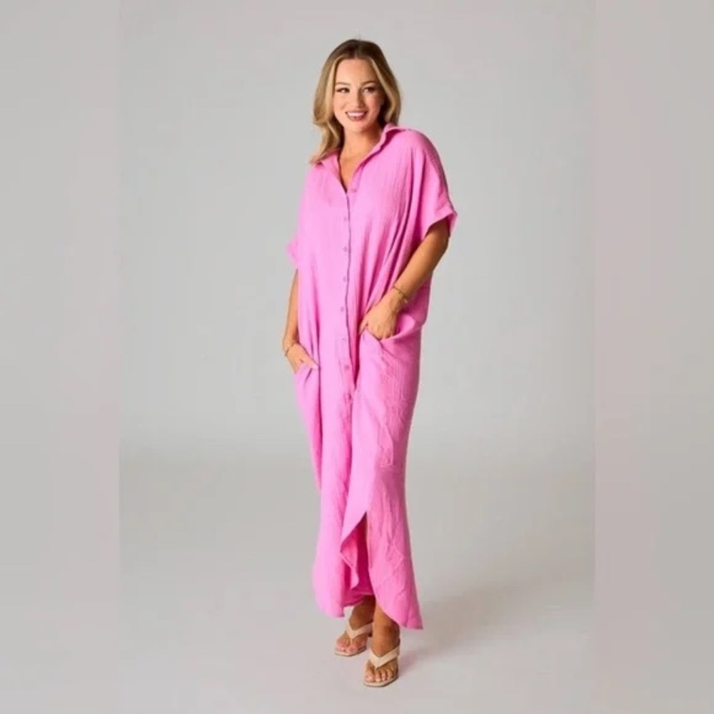 Buddy Love Carmen Cover Up Maxi Dress Size Medium/Large